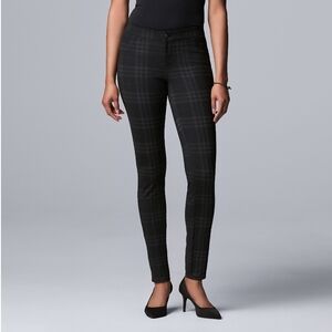 Simply Vera Vera Wang High Rise Ponte Skinny Pants